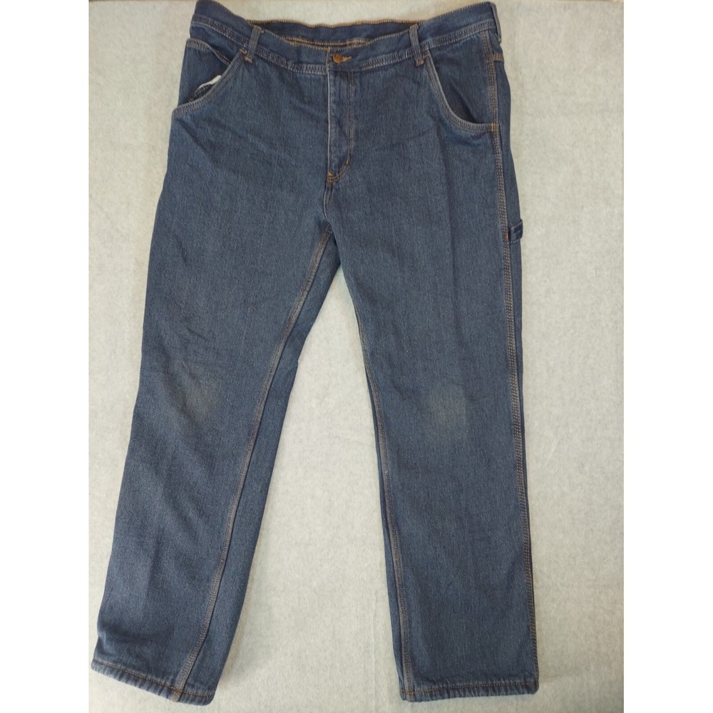 Key 38x32 Carpenter Fleece Lined Insulated‎ Blue Denim Jeans